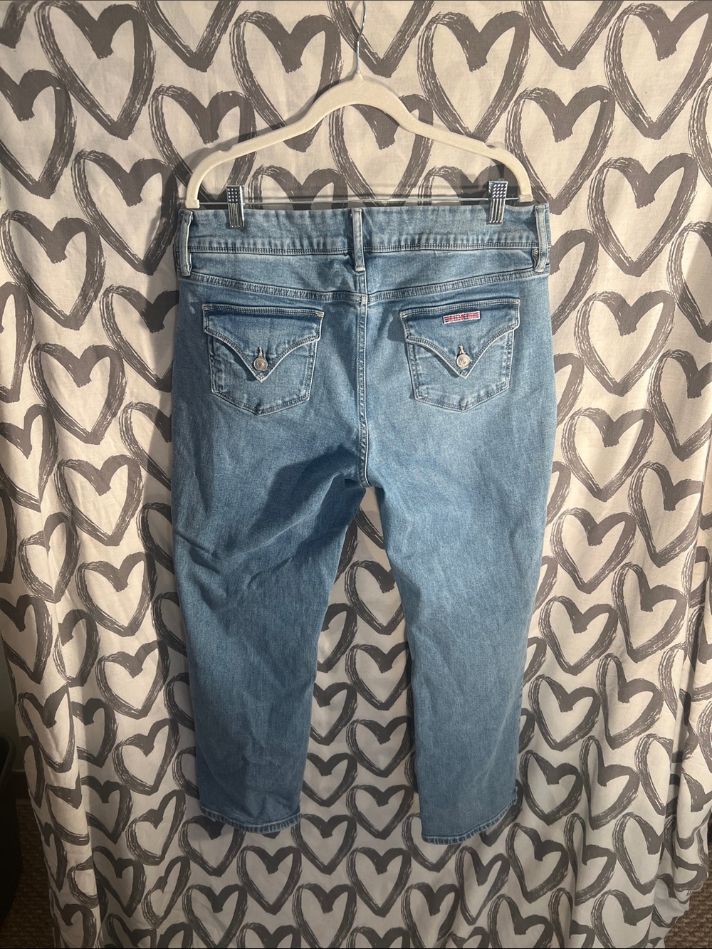 Hudson Jeans mid-rise, straight leg button pocket vintage jeans size 14 ❤️✅ - Picture 6 of 6